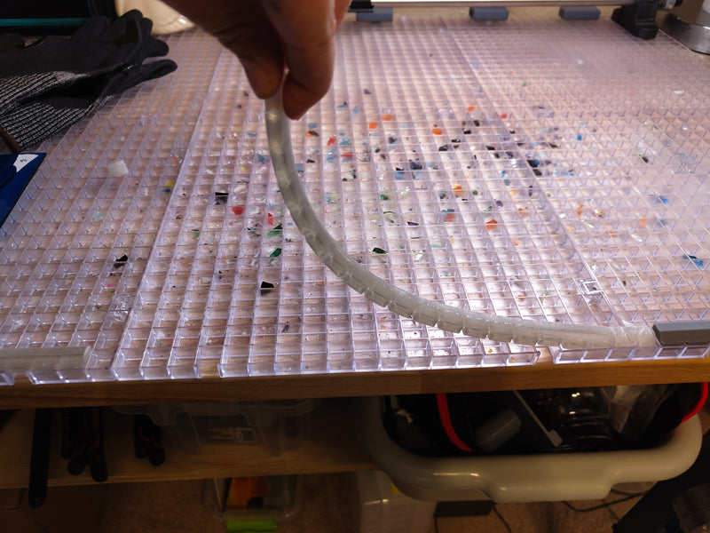Stained Glass Waffle Grid Boarder (Physical Product)