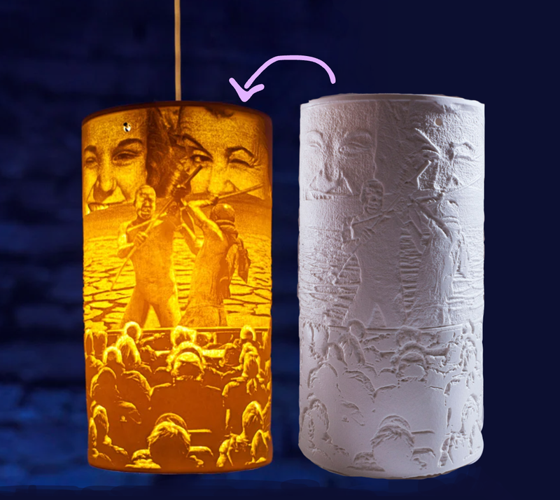 Custom 3d Printed Lithophane Portrait
